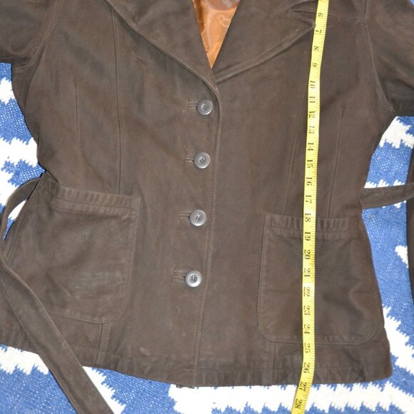 Vintage Adventure Bound Wilsons Leather Jacket Coat Brown Women's LARGE - Picture 5 of 8